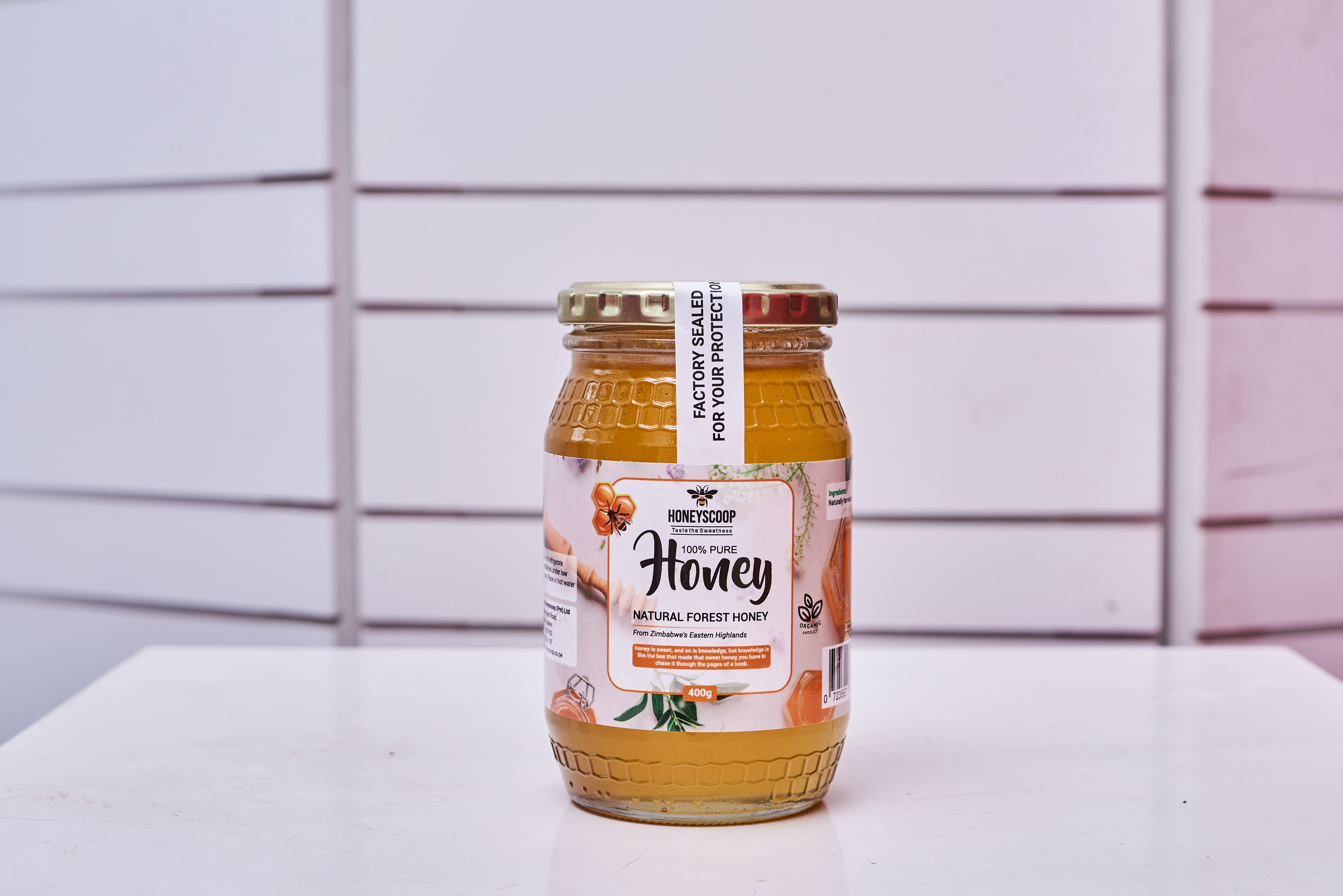 400g Pure Honey Glass Jar